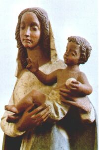 Marienfigur aus Ton von 1964, Geschwister Degen Hhr-Grenzhausen
